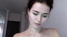 Hot Busty Webcam Babe Masturbate Solo