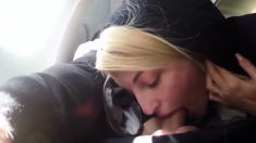 Sexy Hot best blowjob in a airplane