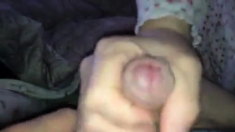 my girl licking my knob & sucking my uncut cock.