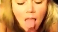 She's sucking my cock and I paint her pretty little face 3