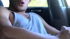 Str8 Hot Young Jock Jerks In His Car