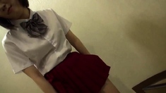 Japanese Teen In Uniform Banged Sideways
