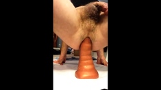 Extreme Large Anal Toy Streaching Me Deeply