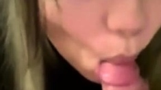 Gorgeous Asian Tinder Date Sucking Cock For Cum
